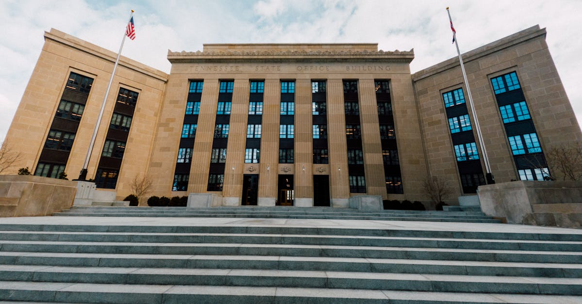 Federal Reserve building facade with US flags